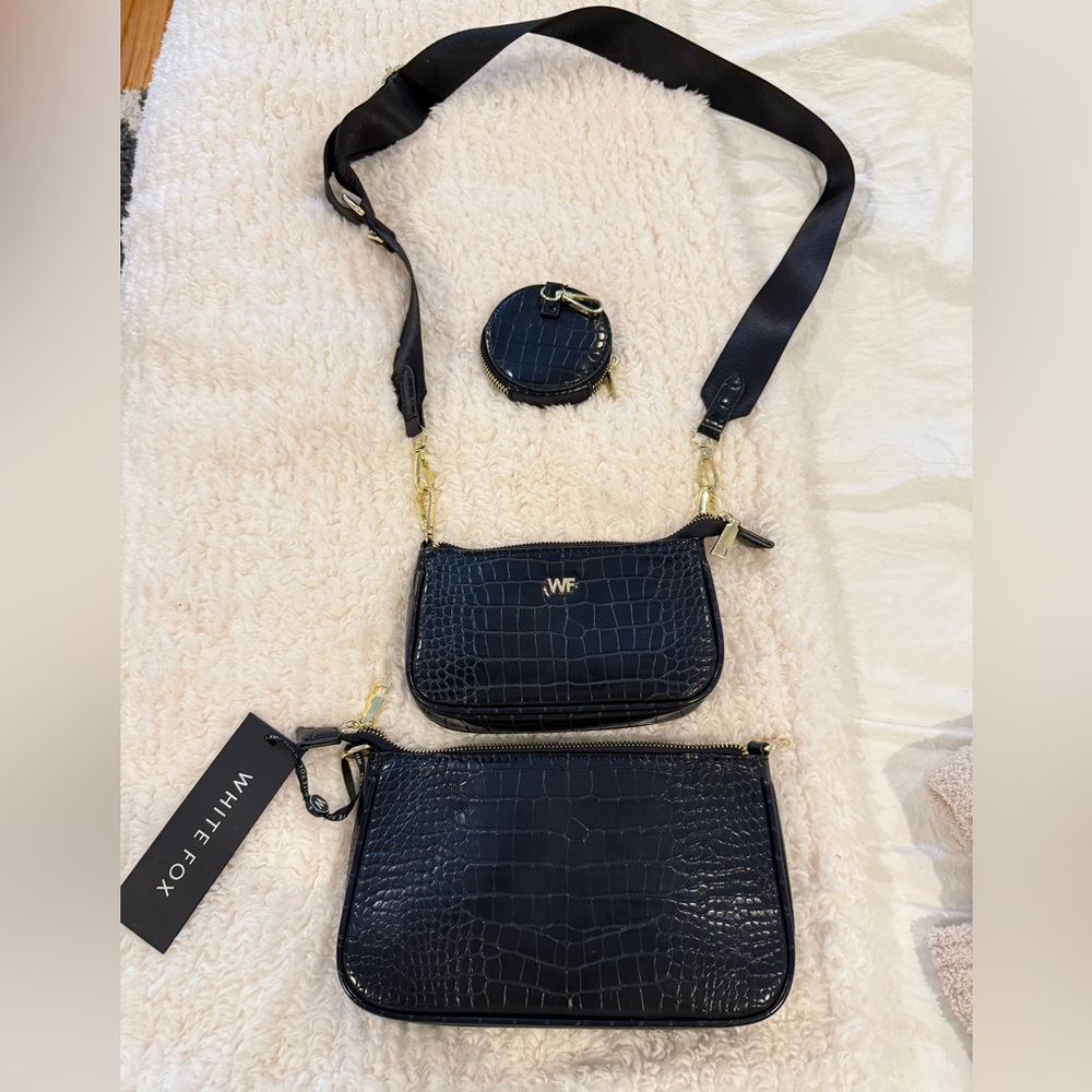 White Fox black bag